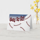 Honkbal - Manier te gaan! Congrats! Geweldige! Kaart (Gele Bloem)