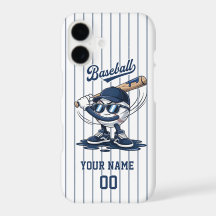 Honkbal Mascotte Phone Hoesje- Aangepaste naam & n