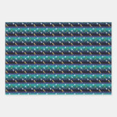 Honkbal Meisjes Softbal Kerstmis Inpakpapier Vel (Voorkant)