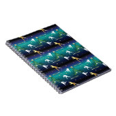 Honkbal Meisjes Softbal Kerstmis Notitieboek (Rechterzijde)