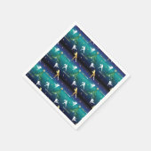 Honkbal Meisjes Softbal Kerstmis Servet (Hoek)