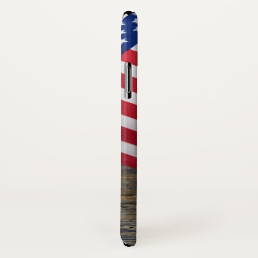 honkbal met Amerikaanse vlag Case-Mate iPhone Case (Achterkant / rechts)