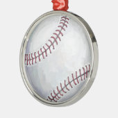 Honkbal Metalen Ornament (Links)