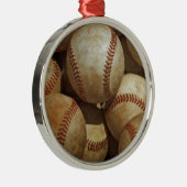 Honkbal Metalen Ornament (Rechts)