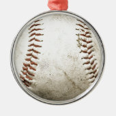 Honkbal Metalen Ornament (Voorkant)