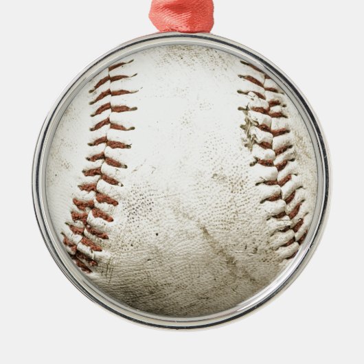 Honkbal Metalen Ornament (Voorkant)