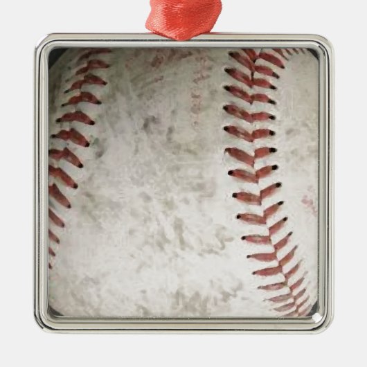 Honkbal Metalen Ornament (Voorkant)