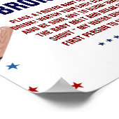 Honkbal Mijn water brak Baby shower Spelbord Poster (Hoek)