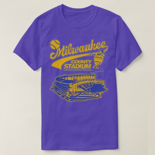 Honkbal Milwaukee County Stadium 1 T-shirt (Design voorkant)