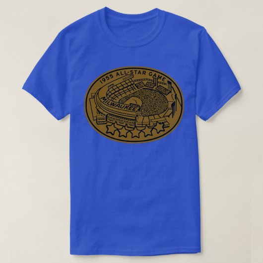 Honkbal Milwaukee County Stadium is een voetbalsta T-shirt (Design voorkant)