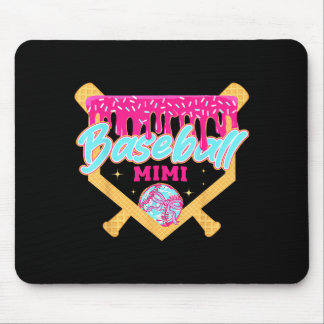 Honkbal mimi drip ijs honkbal seizoen muismat