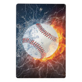 honkbal mini klembord (Achterkant)
