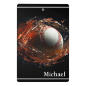 Honkbal Mini Klembord (Achterkant)