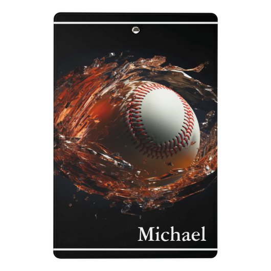 Honkbal Mini Klembord (Achterkant)