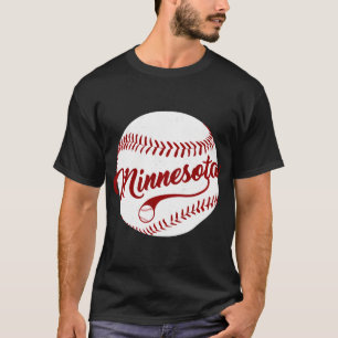 Honkbal Minnesota Team Love Baseball National T-shirt