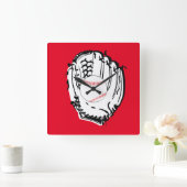 Honkbal Mit Gift Vierkante Klok (Huis)