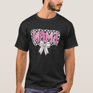 Honkbal Moeder Coquette Strik Honkbal Mama Sport W T-shirt
