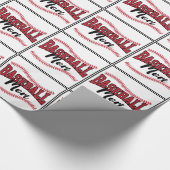 Honkbal Moeder Gift Cadeaupapier (Hoek)