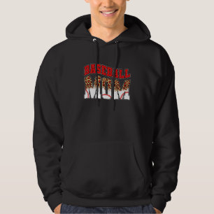 Honkbal Moeder Mama Sport Luipaard Wedstrijddag S Hoodie