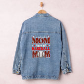 Honkbal Moeder Moederdag Retro Sport Mam Denim Jacket (Hangar)