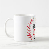 Honkbal moeder Shirt de beste ooit Crown Koffiemok (Links)