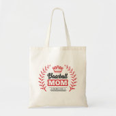 Honkbal moeder Shirt de beste ooit Crown Tote Bag (Voorkant)