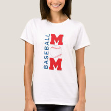 Honkbal Moeder Shirt voor Vrouwen