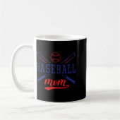 Honkbal Moeder T-shirt  Koffiemok (Links)