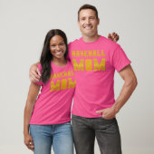Honkbal Mom Gold V4 T-shirt (Unisex)