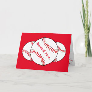 Honkbal Mom Moederdag Kaart