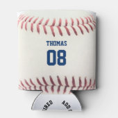 Honkbal Naam en Nummer Gepersonaliseerde Koelbox Blikjeskoeler (Achterkant)