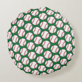 Honkbal Naam Ronde Sport Kinder Decor Leuk Rond Kussen (Achterkant)