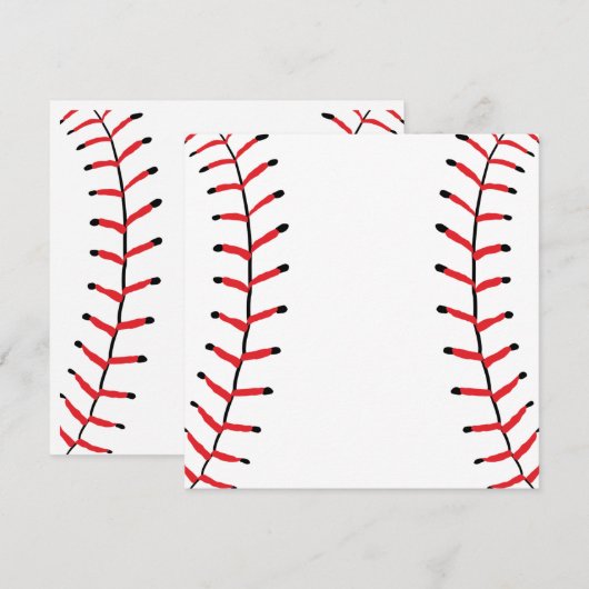 Honkbal Naden Sportstijl Honkbal Thema Notitiekaartje (Voorkant / Achterkant)