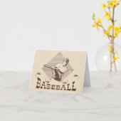 honkbal notecards kaart (Gele Bloem)