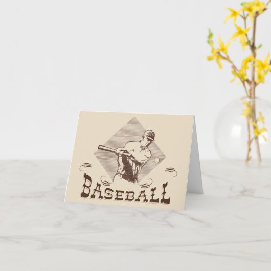 honkbal notecards kaart (Gele Bloem)