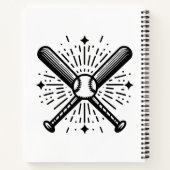 honkbal notitieboek (Achterkant)