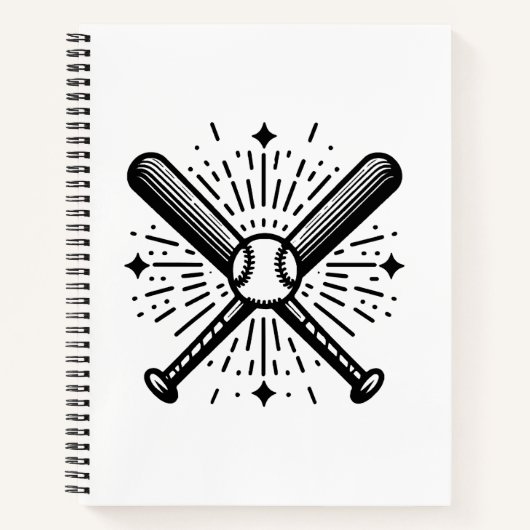 honkbal notitieboek (Voorkant)
