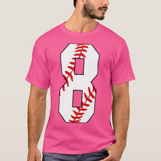 Honkbal Nummer 8 8 Baseball Jersey Favoriete Spele T-shirt