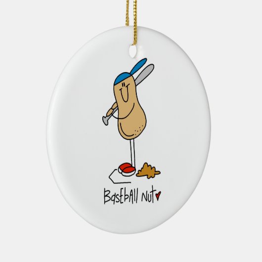 Honkbal Nut T-shirts en geschenken Keramisch Ornament (Rechts)