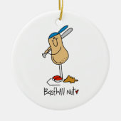 Honkbal Nut T-shirts en geschenken Keramisch Ornament (Voorkant)