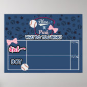 honkbal of benen stemmen poster (Voorkant)