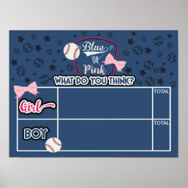 honkbal of benen stemmen poster