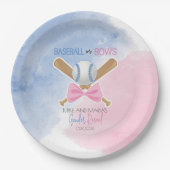 Honkbal of bogen gender onthullen Papieren Bord (Voorkant)