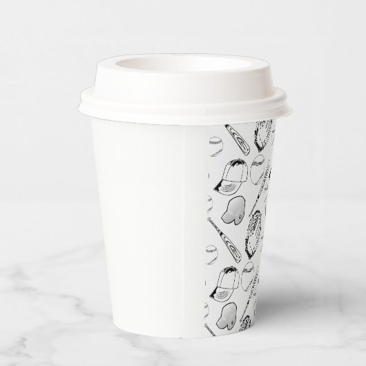 Honkbal of softbal collage papieren bekers (Rechts)