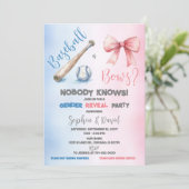 Honkbal of strikken Geslacht Onthullen Partij Kaart (Staand voorkant)