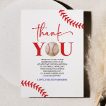 Honkbal Oh Boy Blauw Rood Wit Baby shower