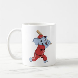 honkbal olifant Cartoon Koffiemok