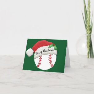 Honkbal ontwerp kerstkaart kaart