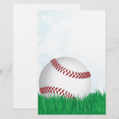 honkbal op gras briefpapier (Voorkant / Achterkant)