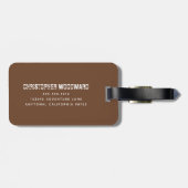  honkbal op maat bagagelabel (Achterkant horizontaal)